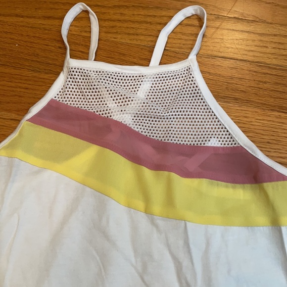 White BCBG Generation mesh tank top - Picture 2 of 3